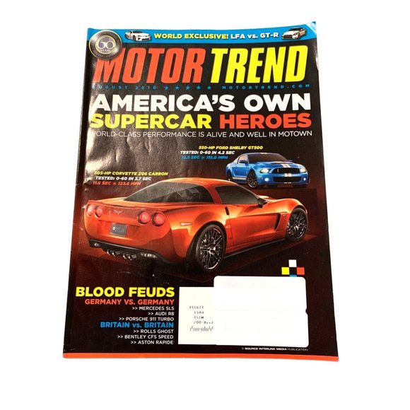 Motor Trend magazine August 2010 VOL 62, NO 8 - Picture 1 of 2